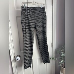 Soho Apparel Black and White Geometric Pants